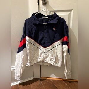FILA Cropped Windbreaker - Size small